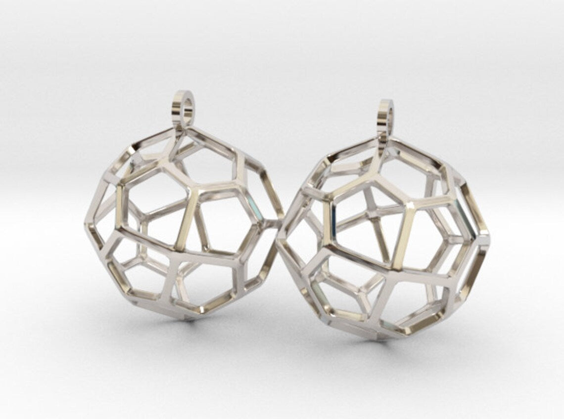 Pentagonal Icositetrahedron Earring Charms