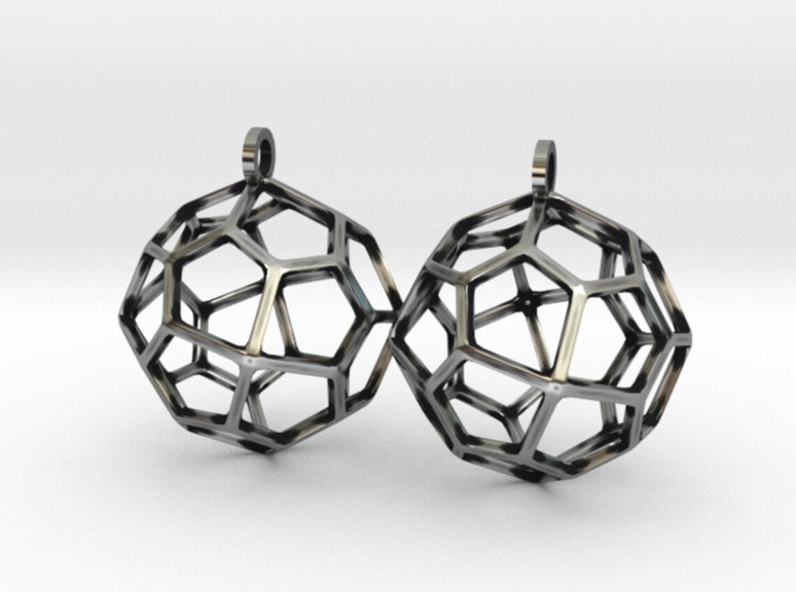 Pentagonal Icositetrahedron Earring Charms
