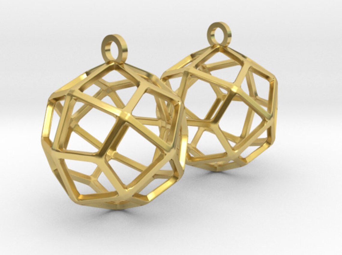 Deltoidal Icositetrahedron Earring Charms