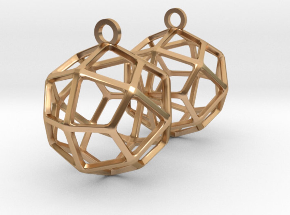 Deltoidal Icositetrahedron Earring Charms