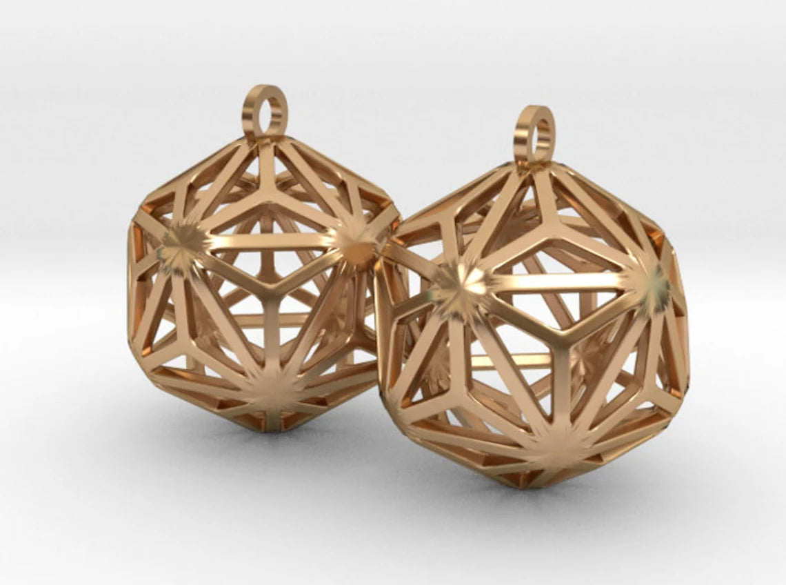 Triakis Icosahedron Earring Charms
