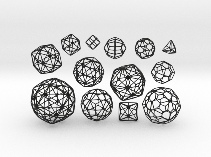 MEDIUM SET of all 13 Catalan Polyhedra