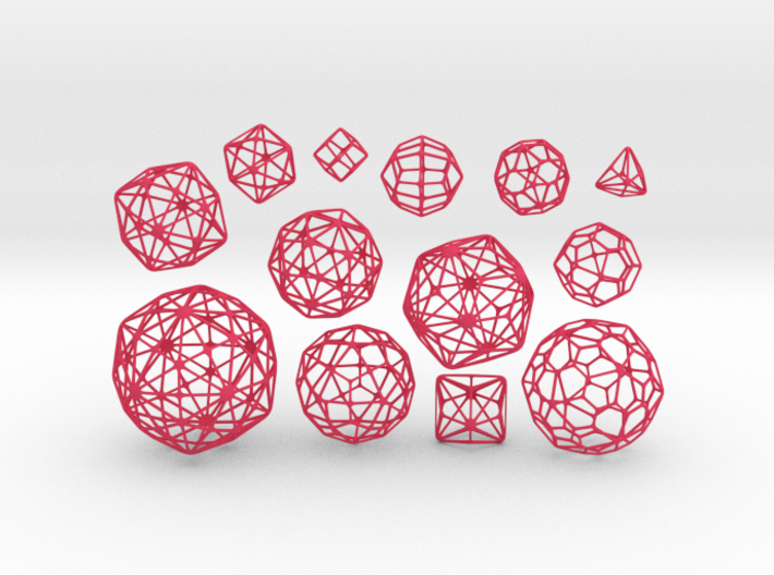MEDIUM SET of all 13 Catalan Polyhedra