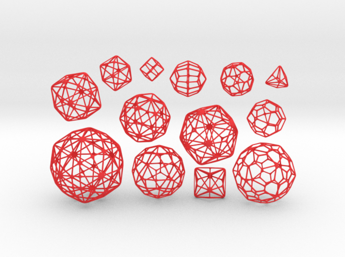 MEDIUM SET of all 13 Catalan Polyhedra