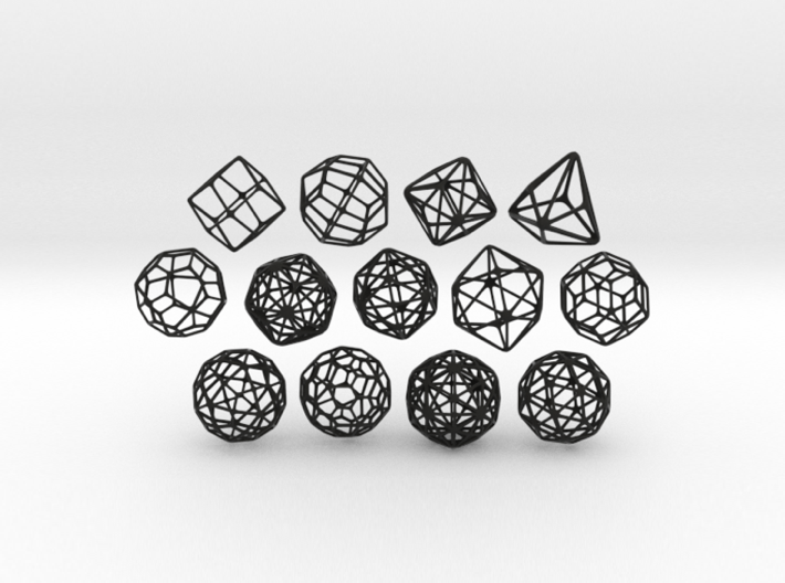 SMALL SET of all 13 Catalan Polyhedra