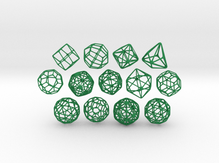 SMALL SET of all 13 Catalan Polyhedra