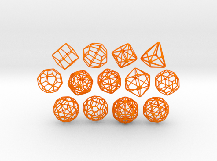 SMALL SET of all 13 Catalan Polyhedra