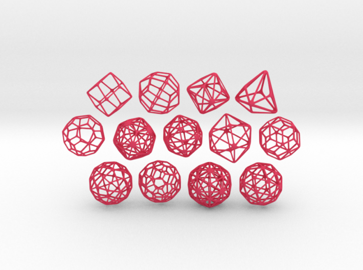 SMALL SET of all 13 Catalan Polyhedra