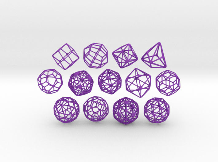 SMALL SET of all 13 Catalan Polyhedra