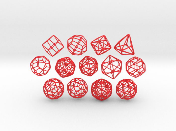 SMALL SET of all 13 Catalan Polyhedra