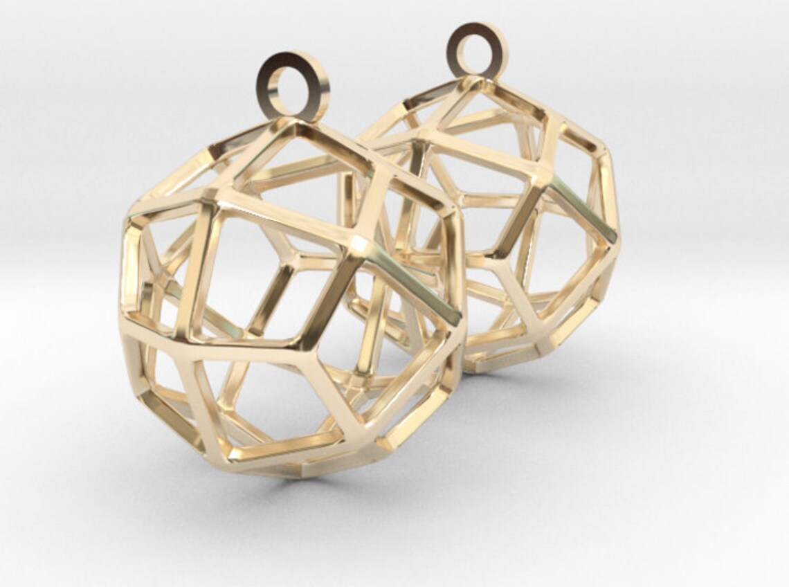Deltoidal Icositetrahedron Earring Charms