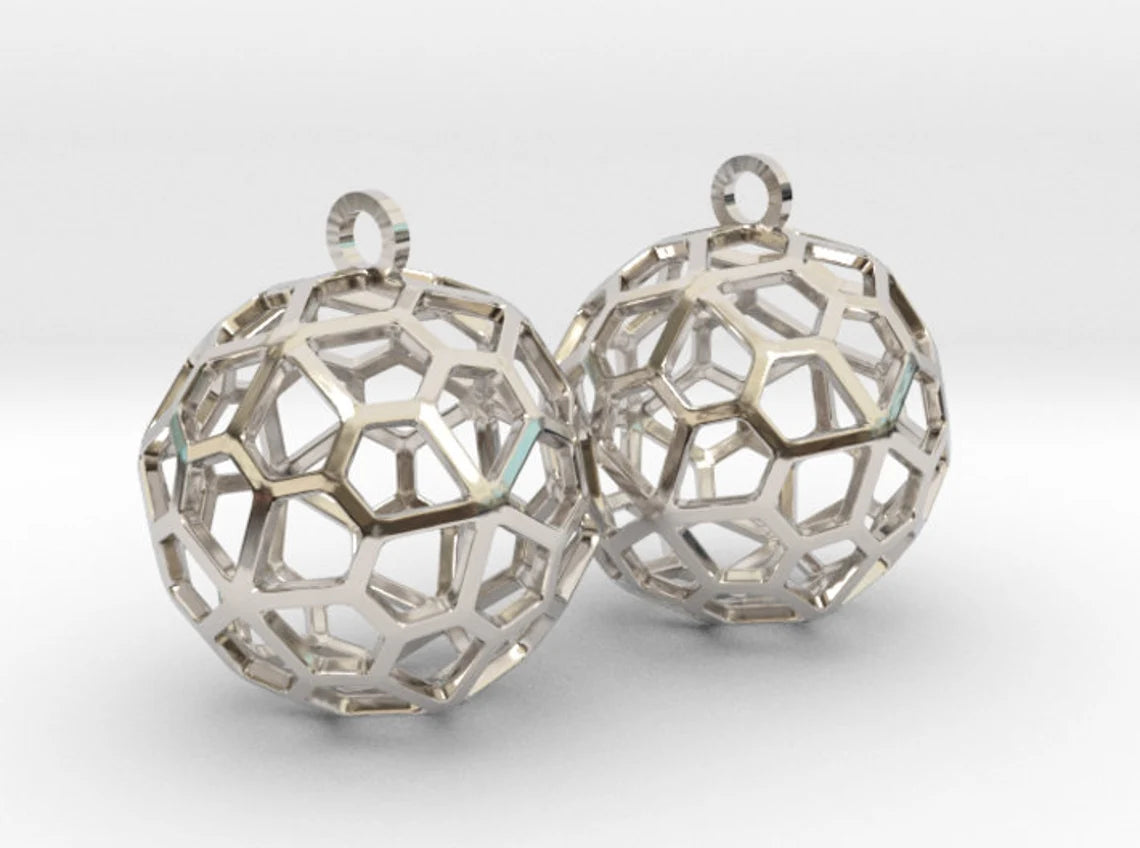 Pentagonal Hexecontahedron Earring Charms