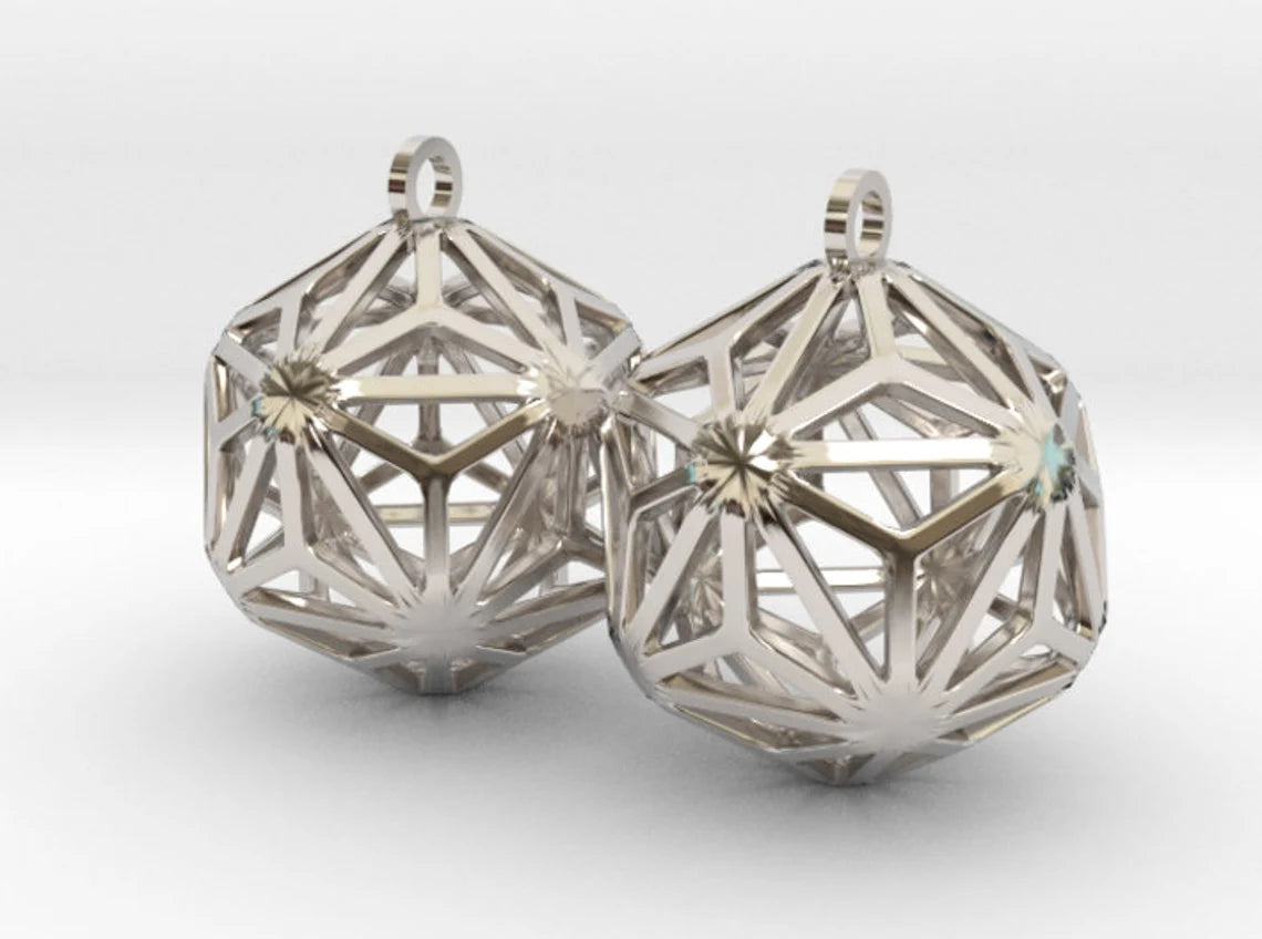 Triakis Icosahedron Earring Charms