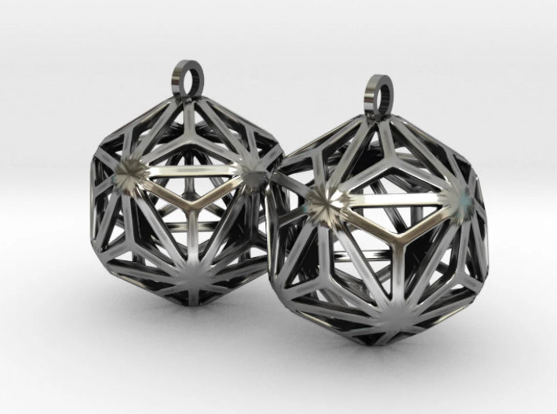 Triakis Icosahedron Earring Charms