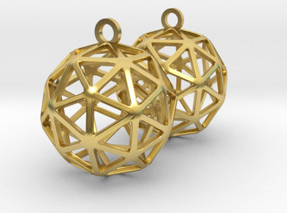 Pentakis Dodecahedron Earring Charms