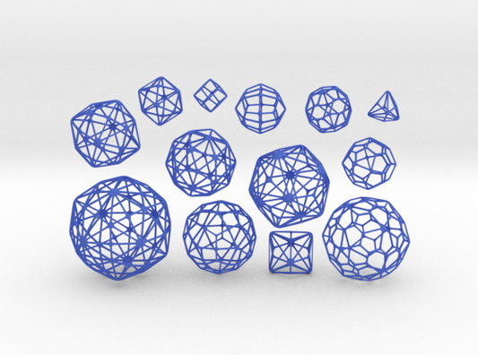 MEDIUM SET of all 13 Catalan Polyhedra