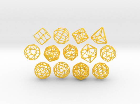 SMALL SET of all 13 Catalan Polyhedra