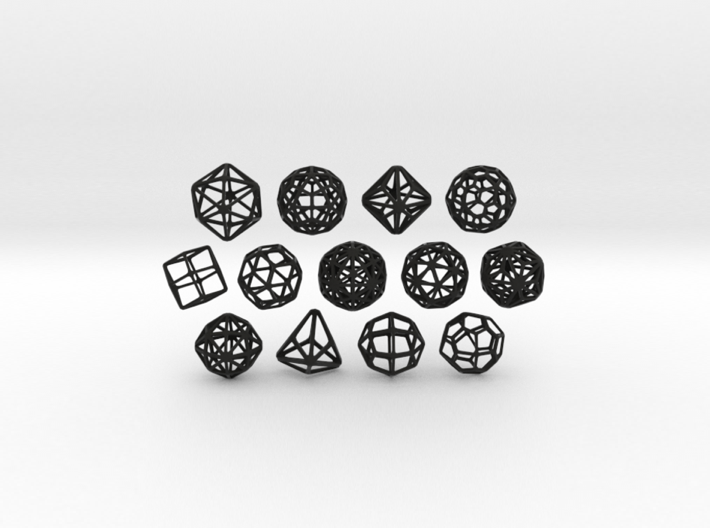 TINY SET of all 13 Catalan Polyhedra