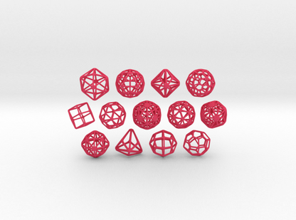 TINY SET of all 13 Catalan Polyhedra