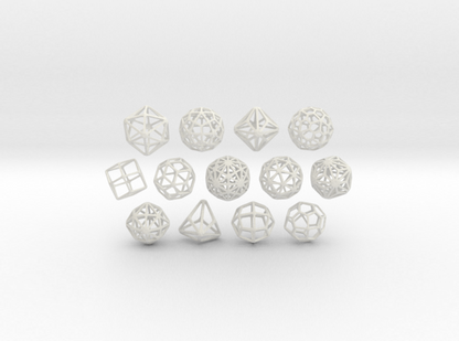 TINY SET of all 13 Catalan Polyhedra